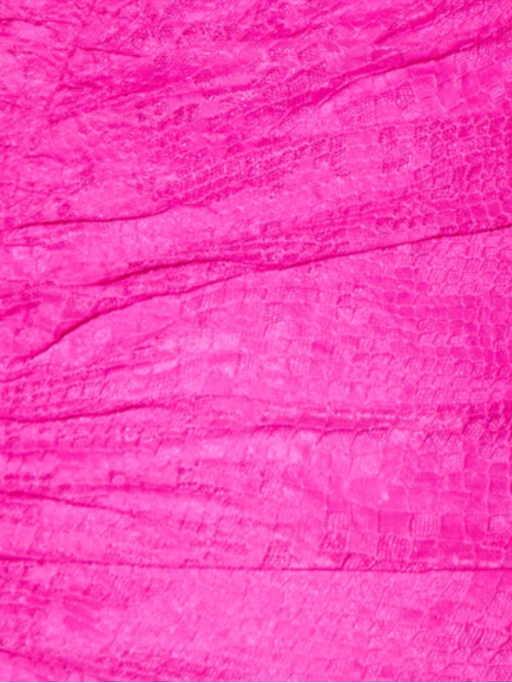 Saylor Marcey Fuchsia Pink Lace Ruffle Mock Neck Ruched Mini Dress Size Large - Picture 8 of 15